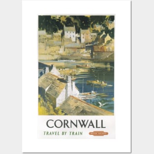 Cornwall - BR, WR - Vintage Railway Travel Poster - 1958 Posters and Art